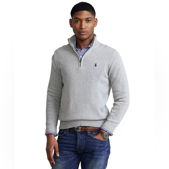 Polo Ralph Lauren Other - Polo Ralph Lauren Gray Quarter Zip Sweater
